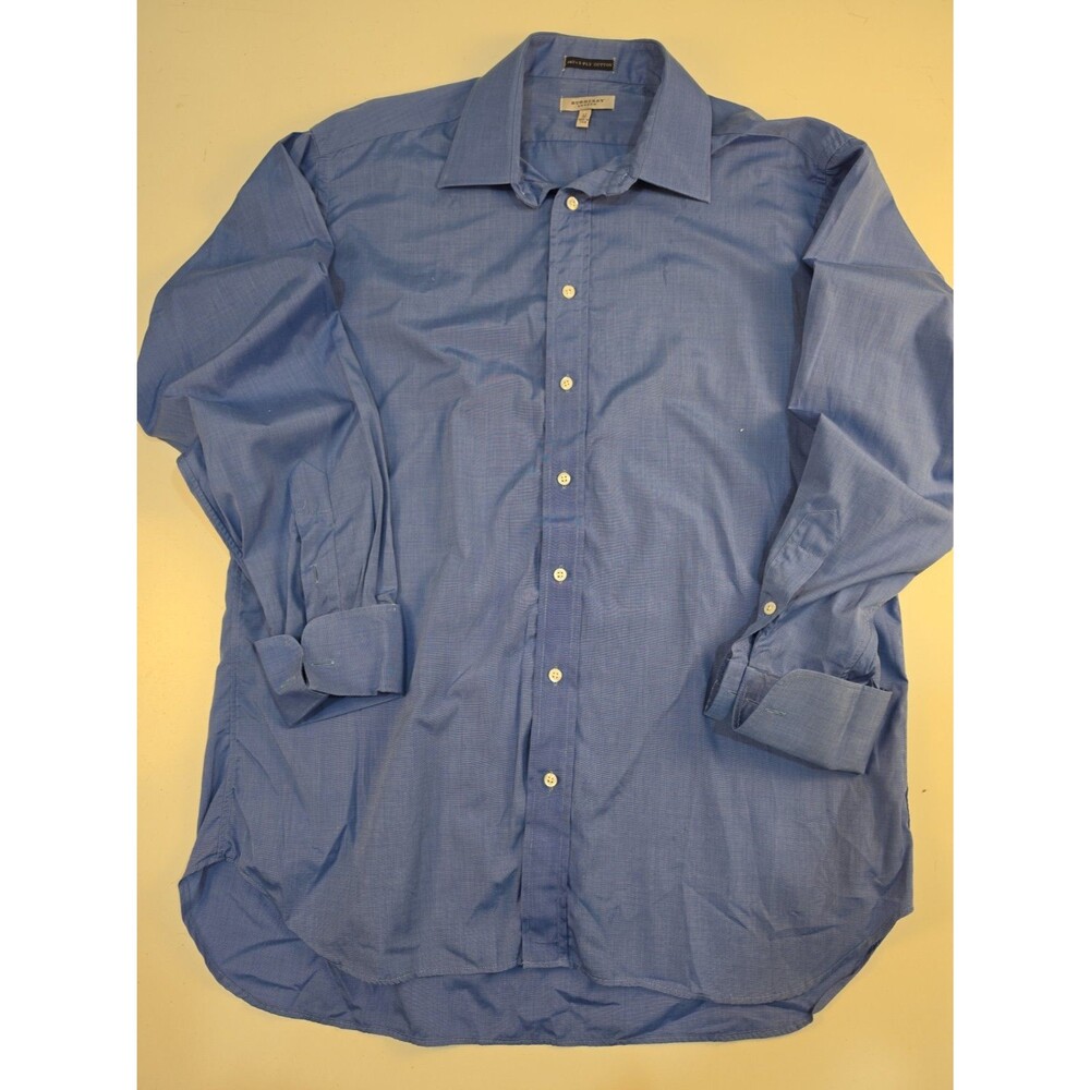 Burberry London 140s 2-Ply Cotton Double Cuffed Dress Shirt 17 35